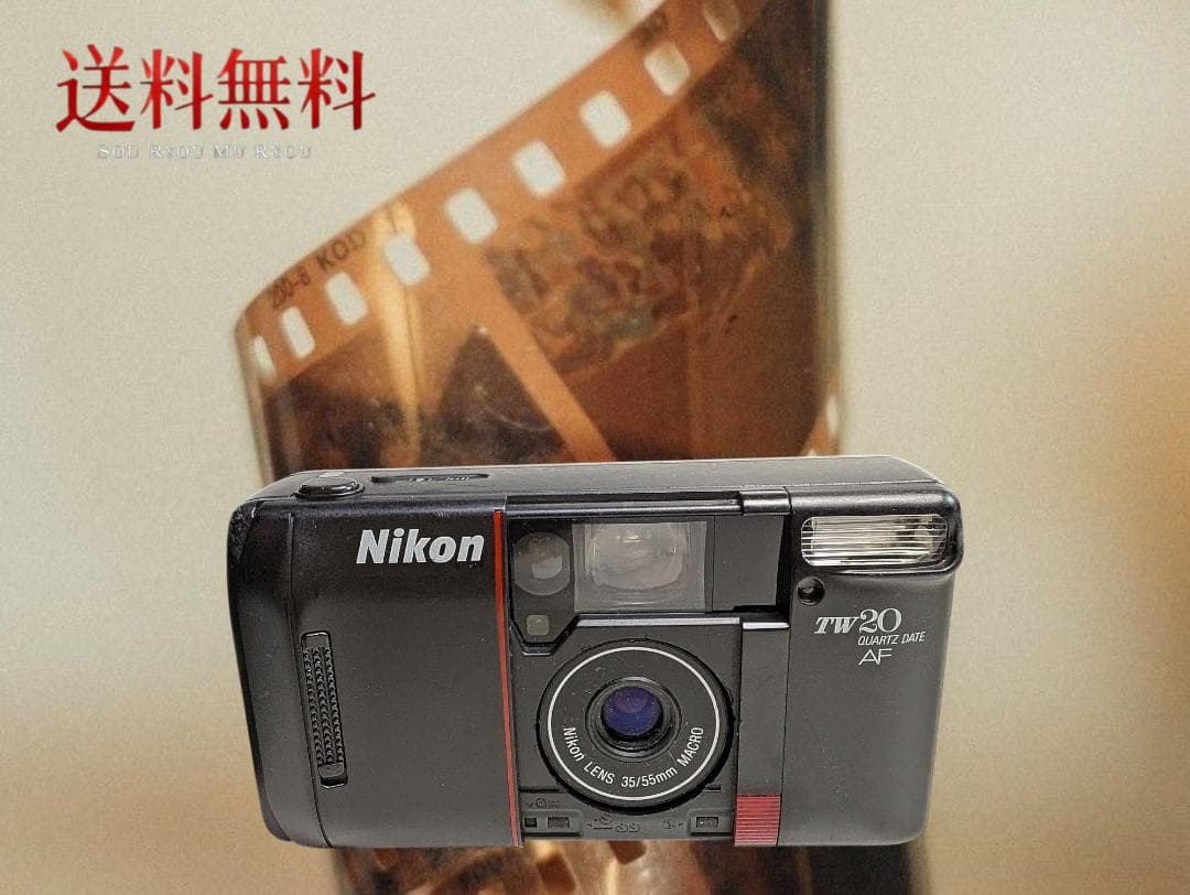 送料無料★ケース付Nikon TW20 フィルムカメラ 動作未確認 レトロ