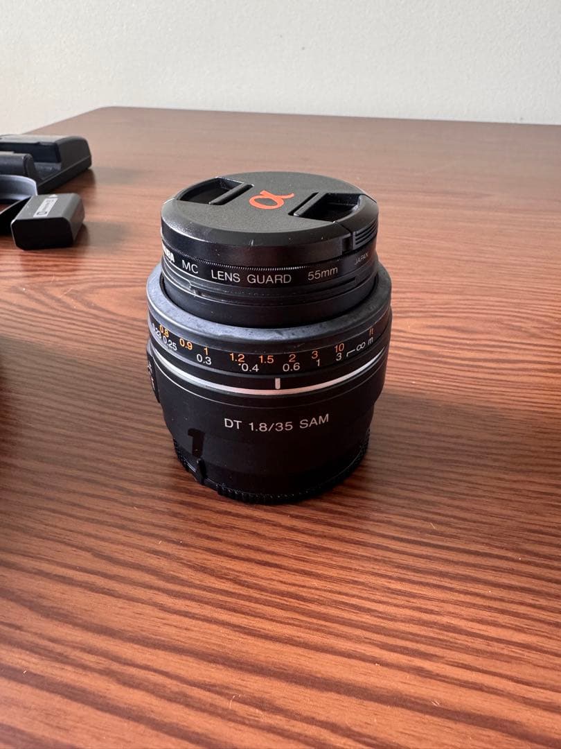 SONY α37 デジタル一眼レフカメラ 本体 レンズ2個セット 単焦点レンズ