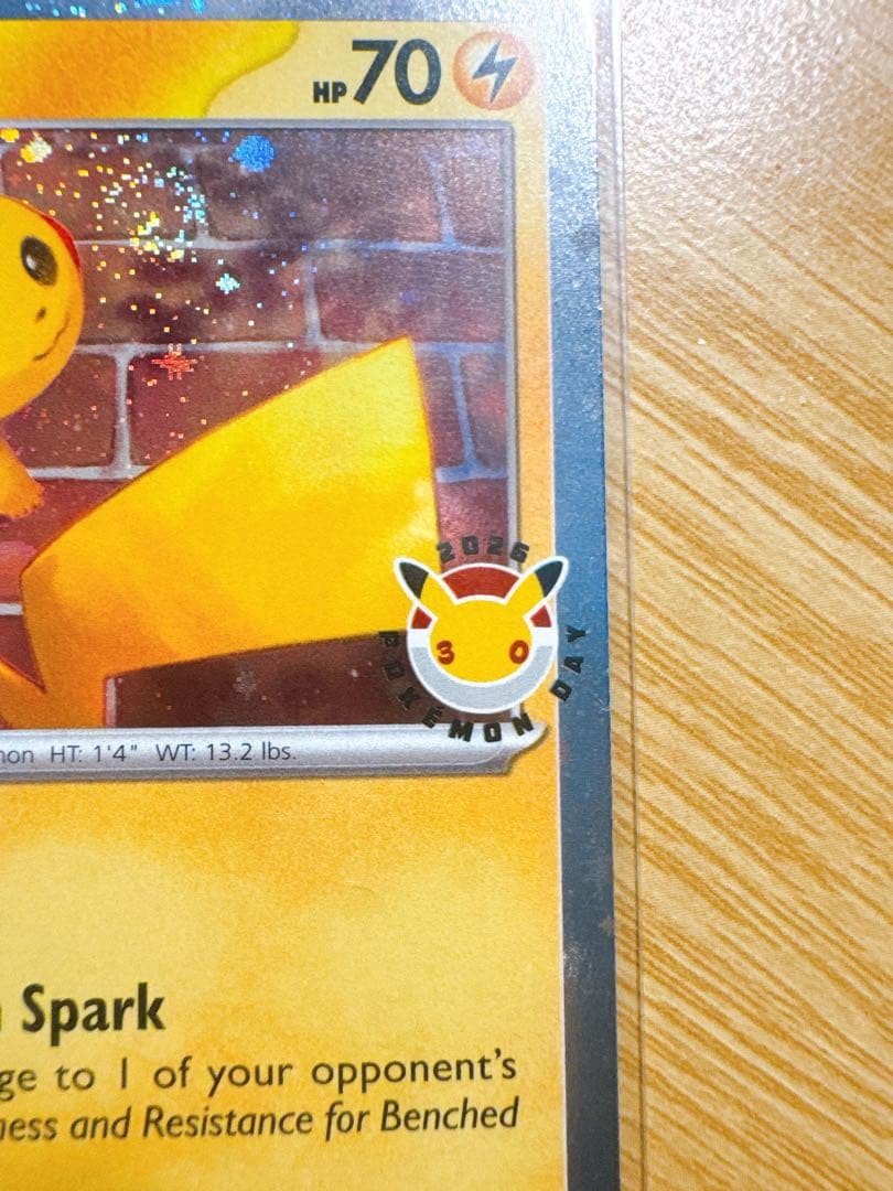 ポケモンデイ2026 厳選品 渦巻 30周年記念 海外版ピカチュウプロモカード