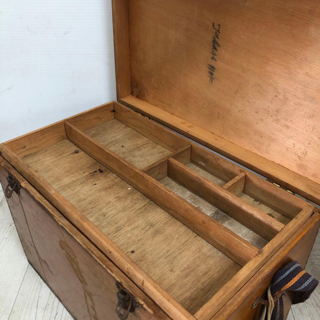 釣り具　道具入れ　木箱　ヴィンテージ　昭和　レトロ　希少品