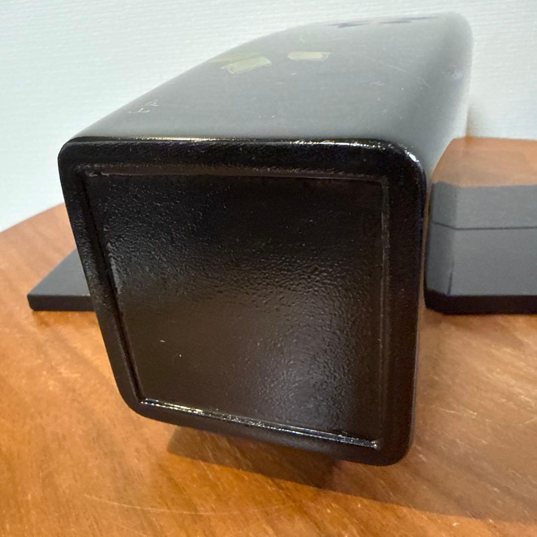【名工】冨田立山 越前漆器 花入 敷板2枚付 黒漆 金彩 伝統工芸品 共箱付
