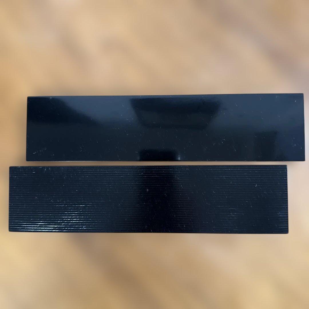 【名工】冨田立山 越前漆器 花入 敷板2枚付 黒漆 金彩 伝統工芸品 共箱付