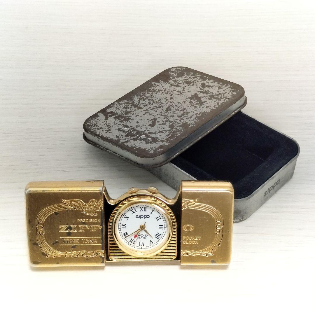 ZIPPO TIME TANK POCKET CLOCK　クオーツ稼働品