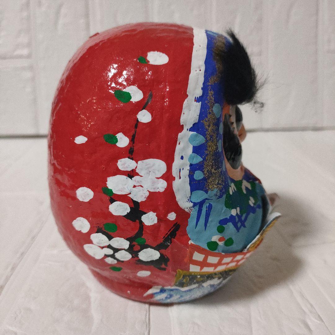 希少 松川だるま 仙台張子 4寸 宝船 宮城県 工芸品 daruma doll