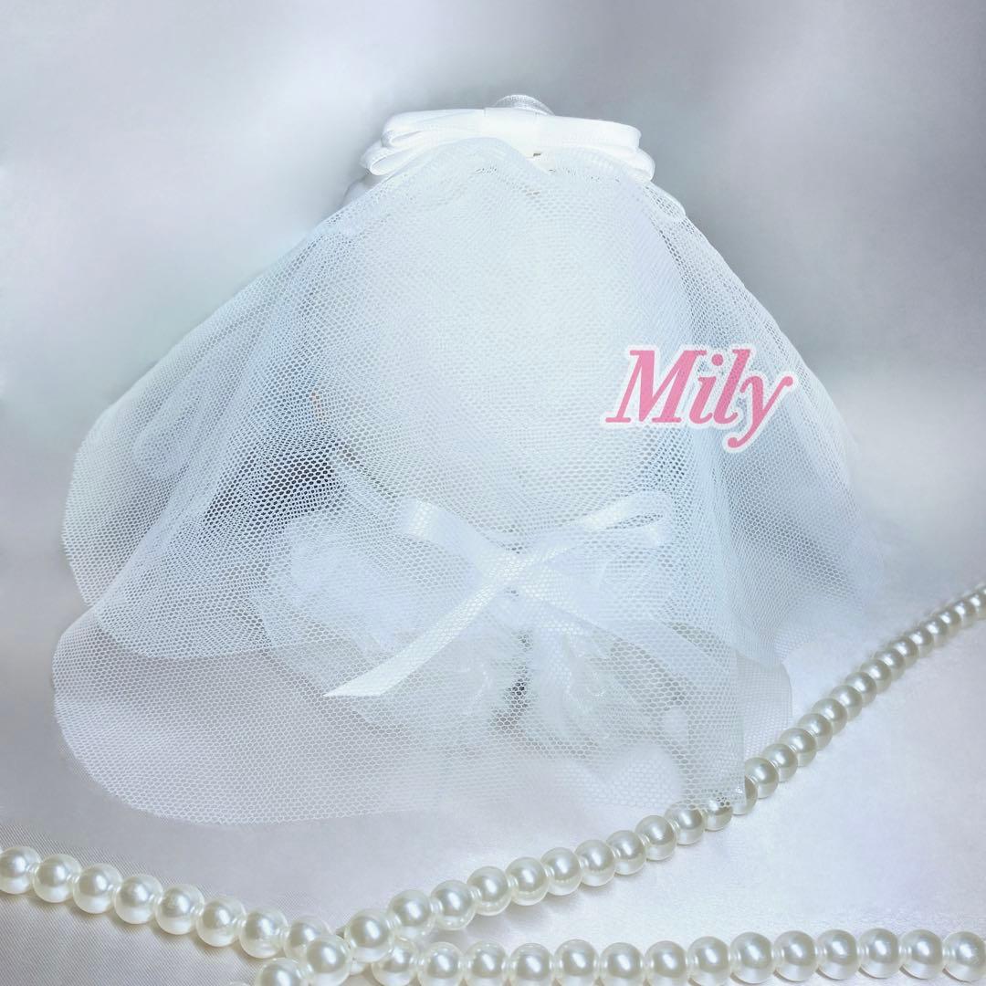 Mon様 ちびぐるみ ぬい服 ウエディングドレス
