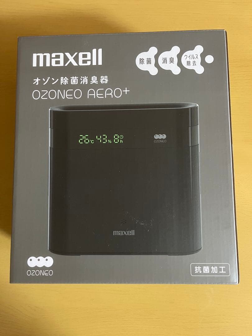 マクセル　オゾン除菌消臭器　オゾネオエアロ+ MXAP-DAE280-BK