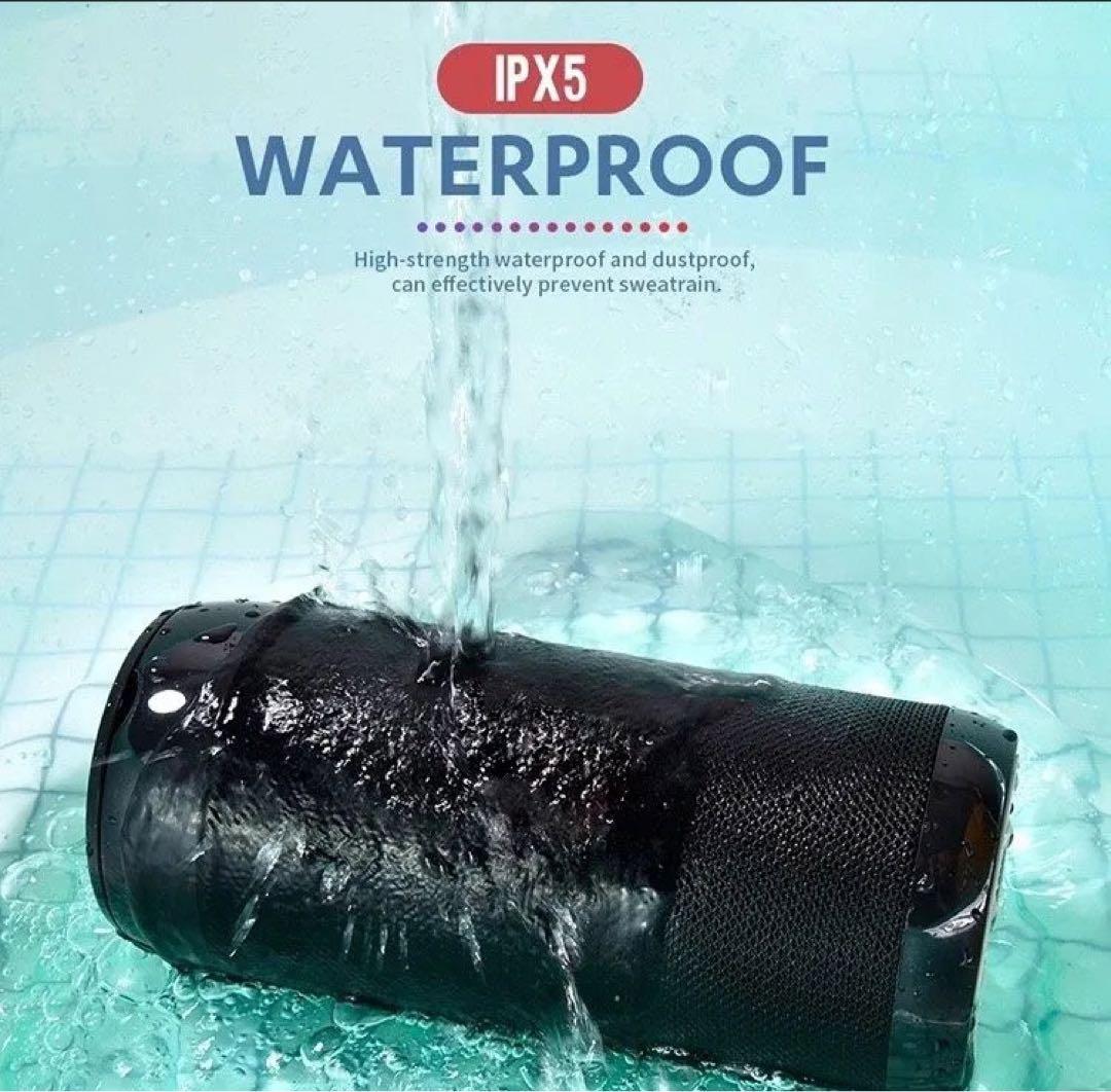 新品 T&G Bluetooth ワイヤレススピーカー IPX5 黒