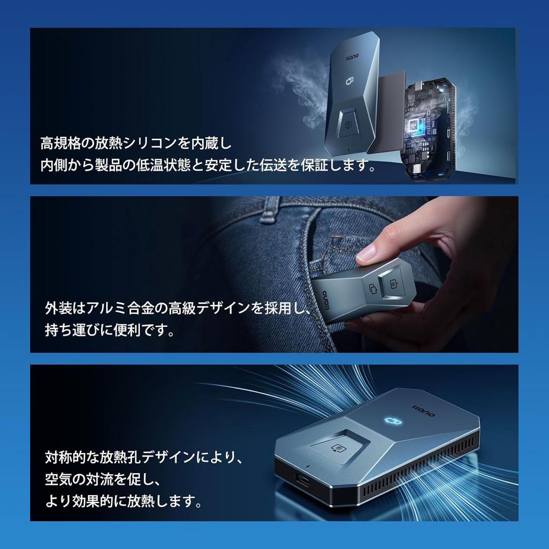 ワイヤレス HDMI 送受信機 4K対応 ミラー拡張可