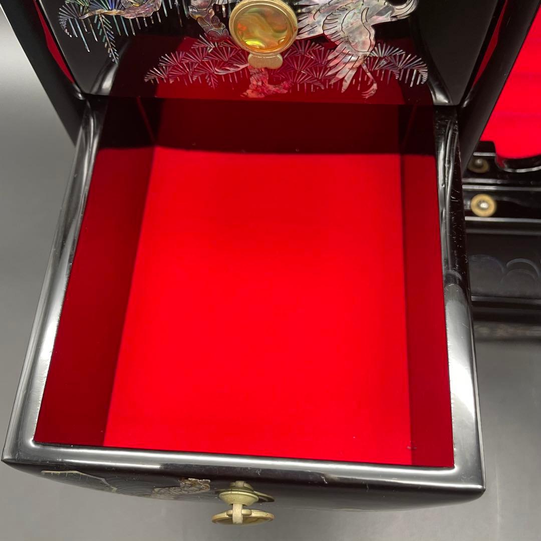 螺鈿細工 アンティーク ミニ箪笥 ジュエリーボックス 小物入れ