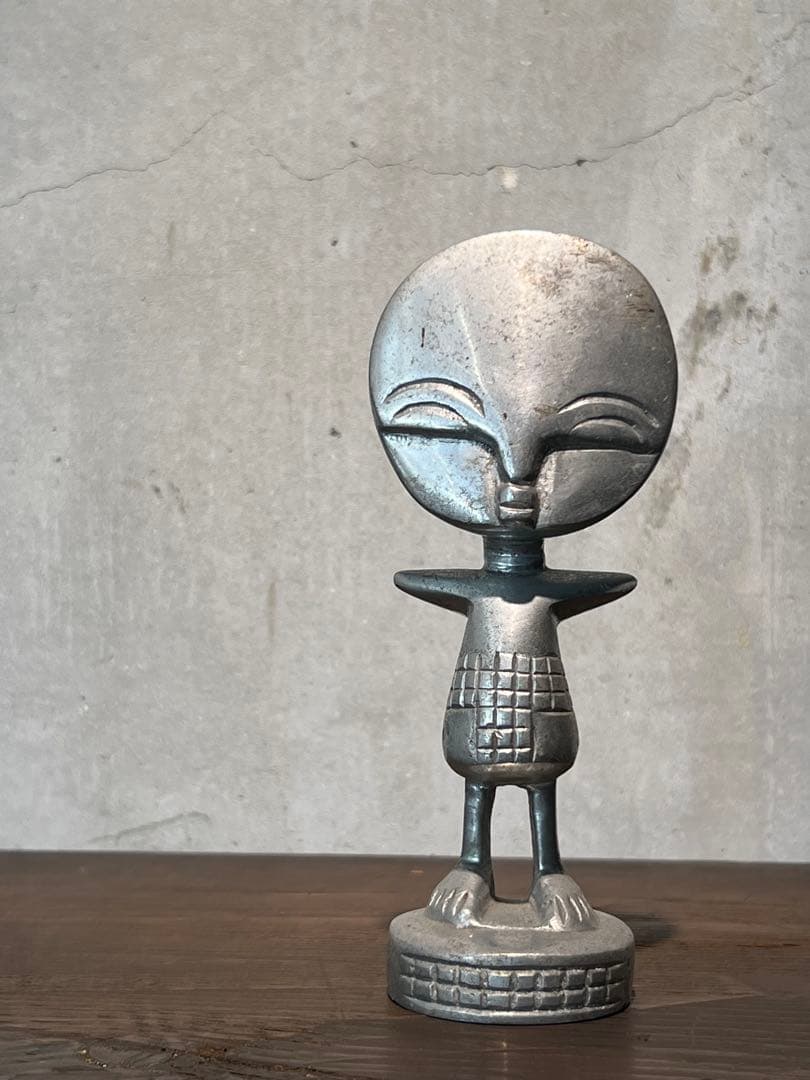 工芸品 african vintage Aluminium Ashanti Dolls