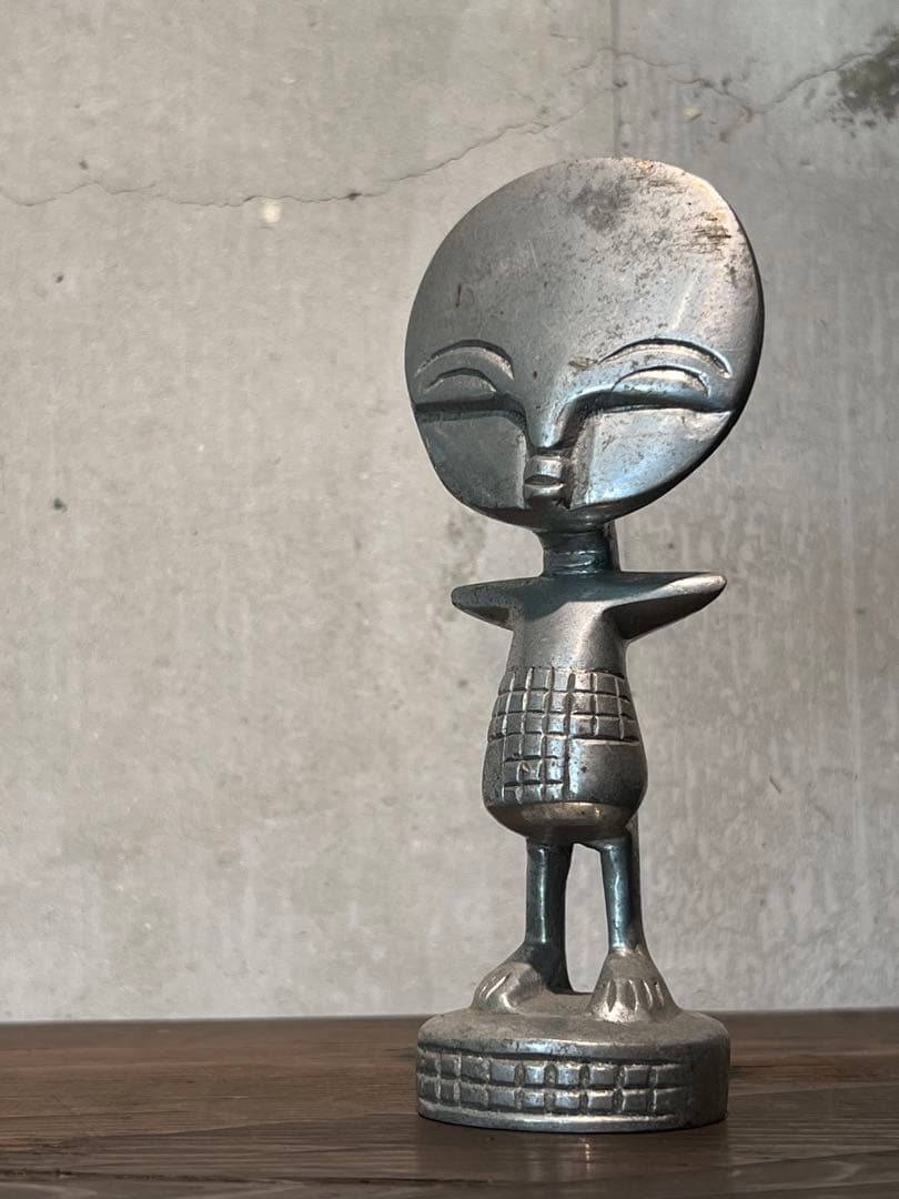 工芸品 african vintage Aluminium Ashanti Dolls