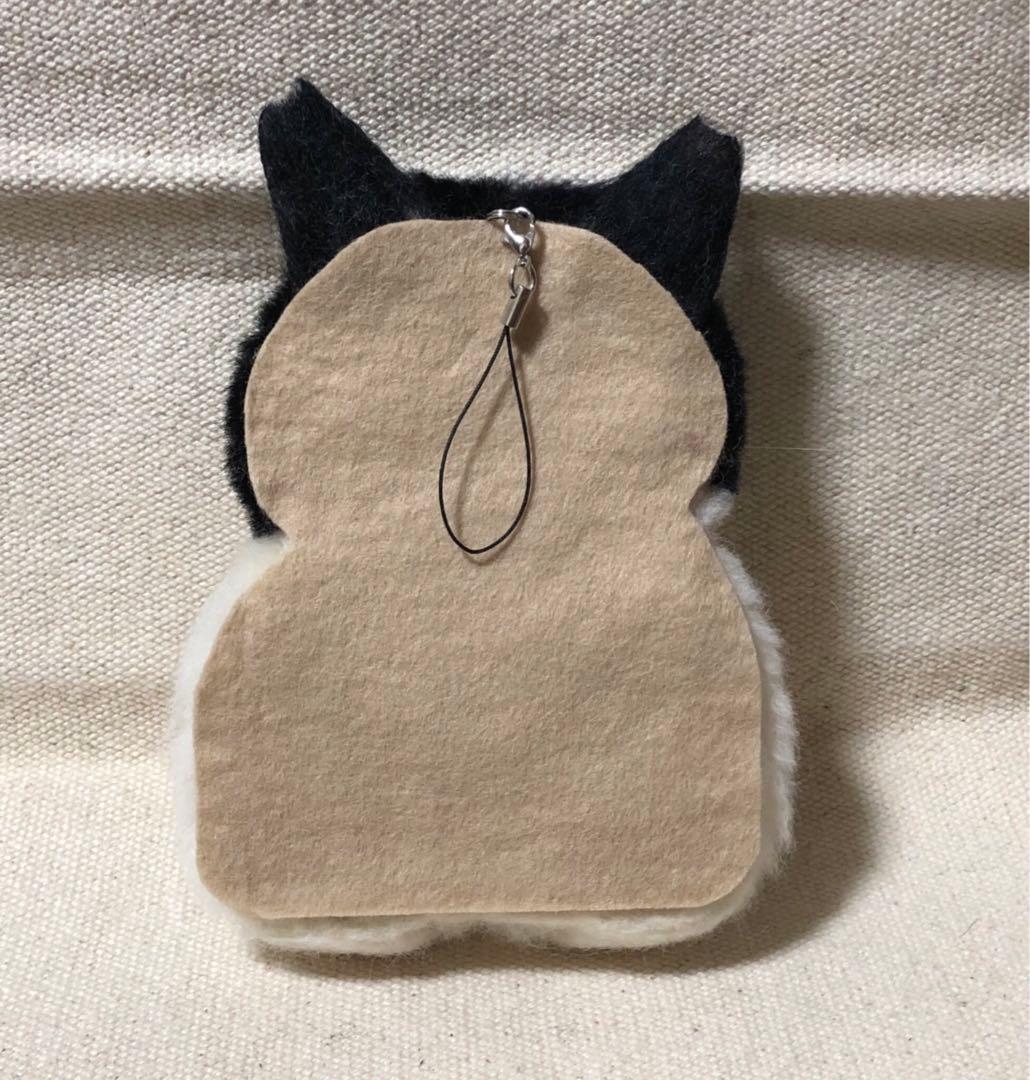 羊毛フェルト　オーダー　猫　顔＋上半身半立体