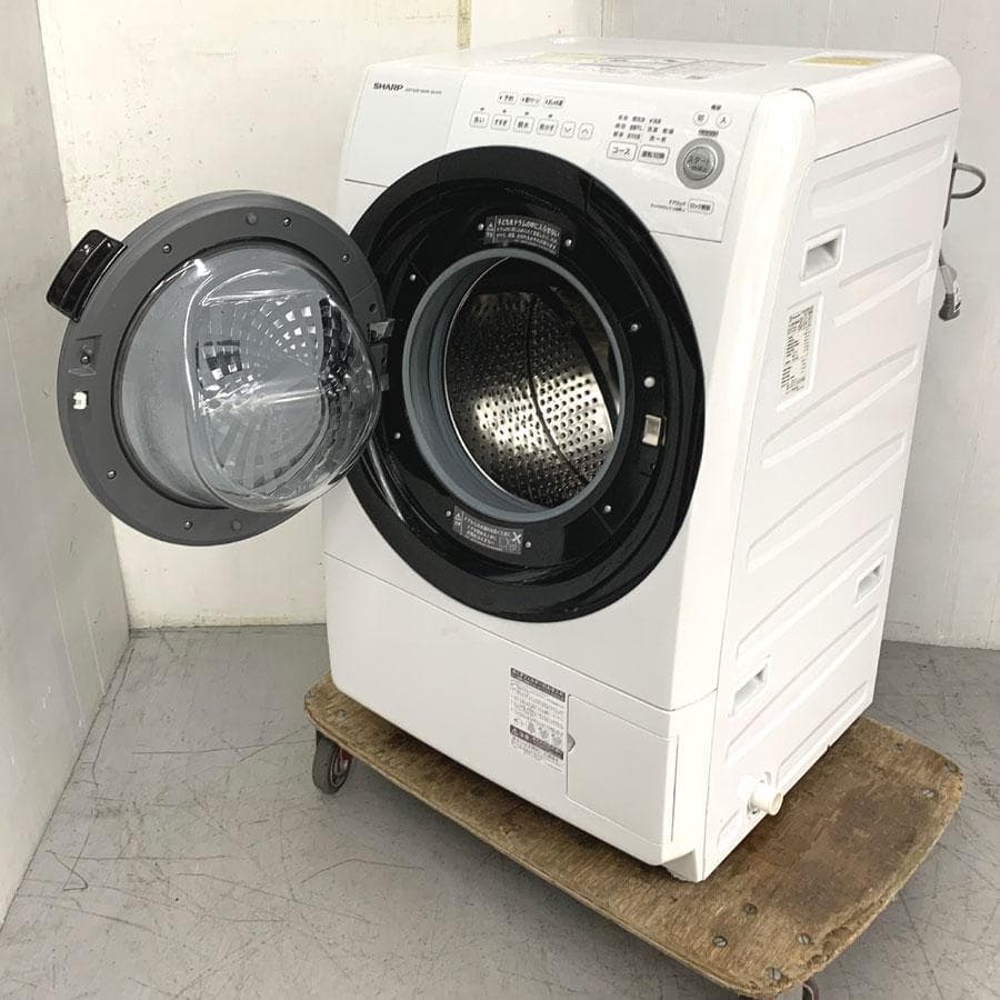 シャープ ES-S7E-WL ドラム式洗濯乾燥機 洗濯7.0kg 乾燥3.5kg
