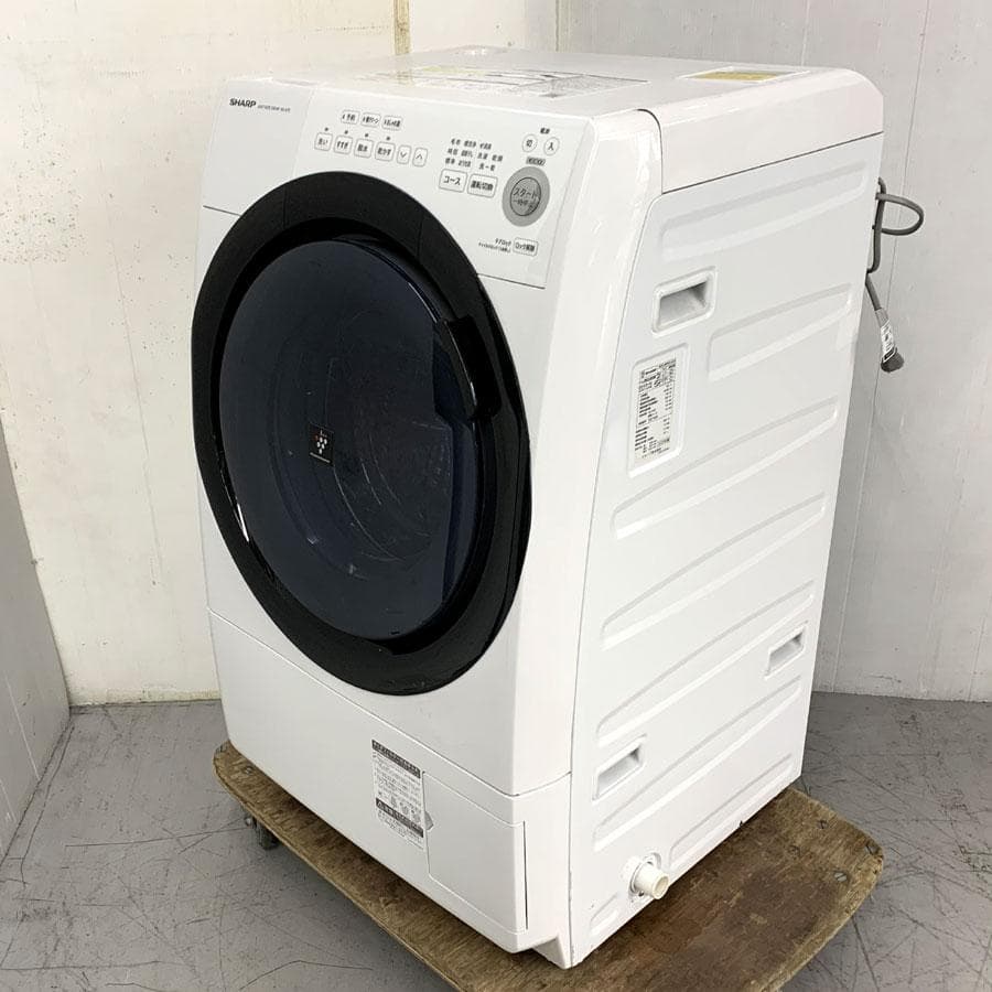 シャープ ES-S7E-WL ドラム式洗濯乾燥機 洗濯7.0kg 乾燥3.5kg