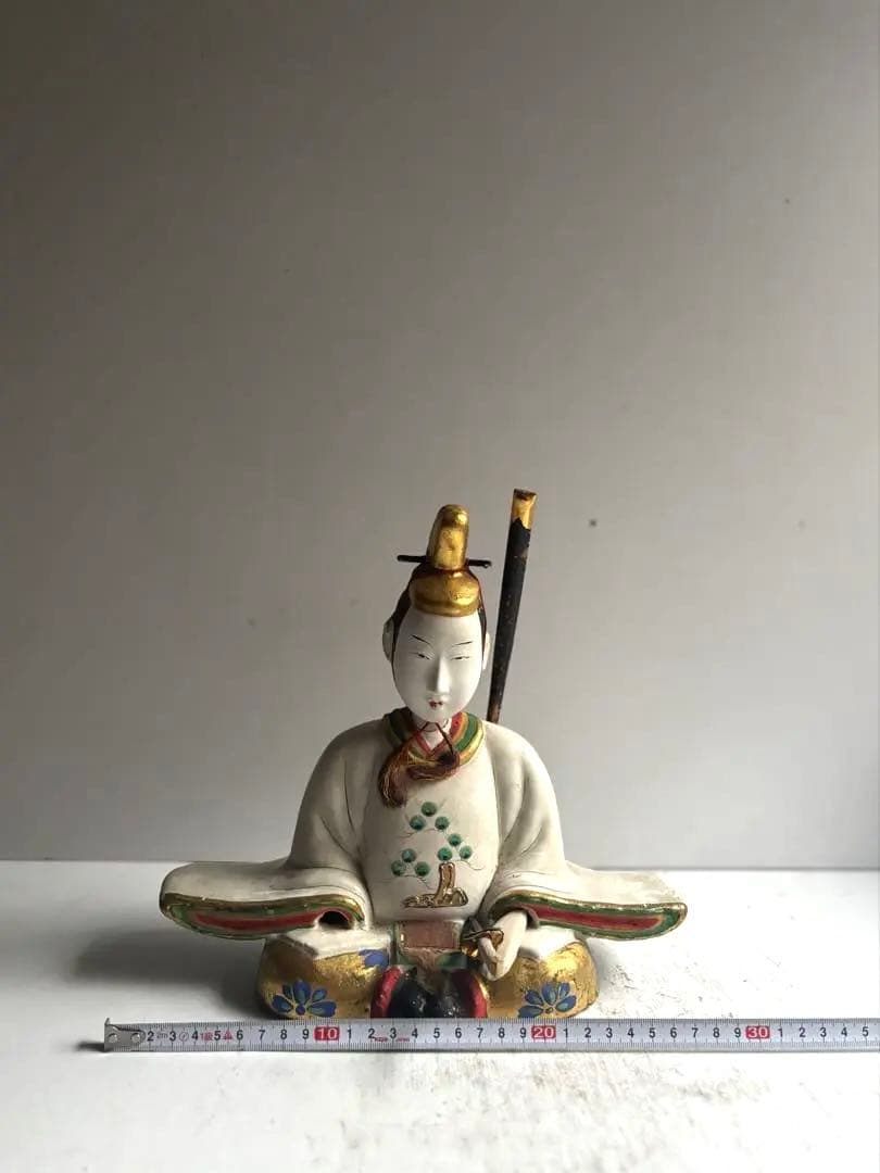930 骨董 アンティーク 郷土玩具 天神人形 ② 白天神 菅原道真 明治 大正