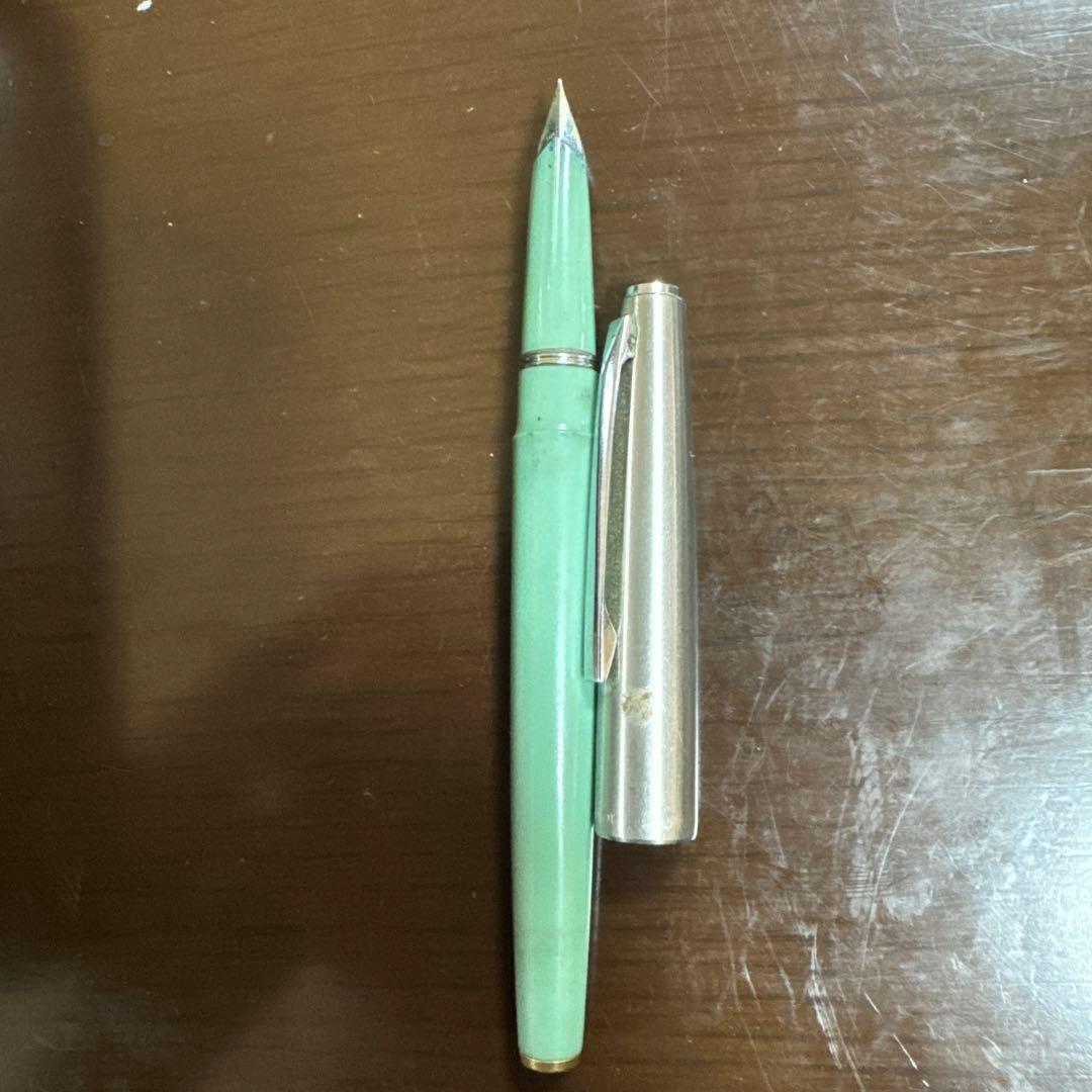 PILOT 緑色 万年筆