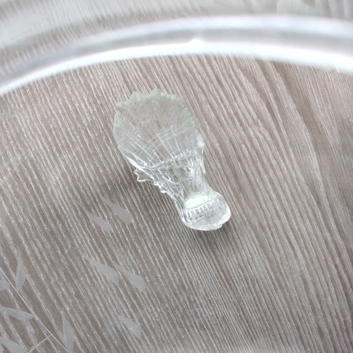 昭和レトロ脚付き金魚鉢⭐︎水盤⭐︎花器⭐︎和硝子 エッチング花模様⭐︎切り子