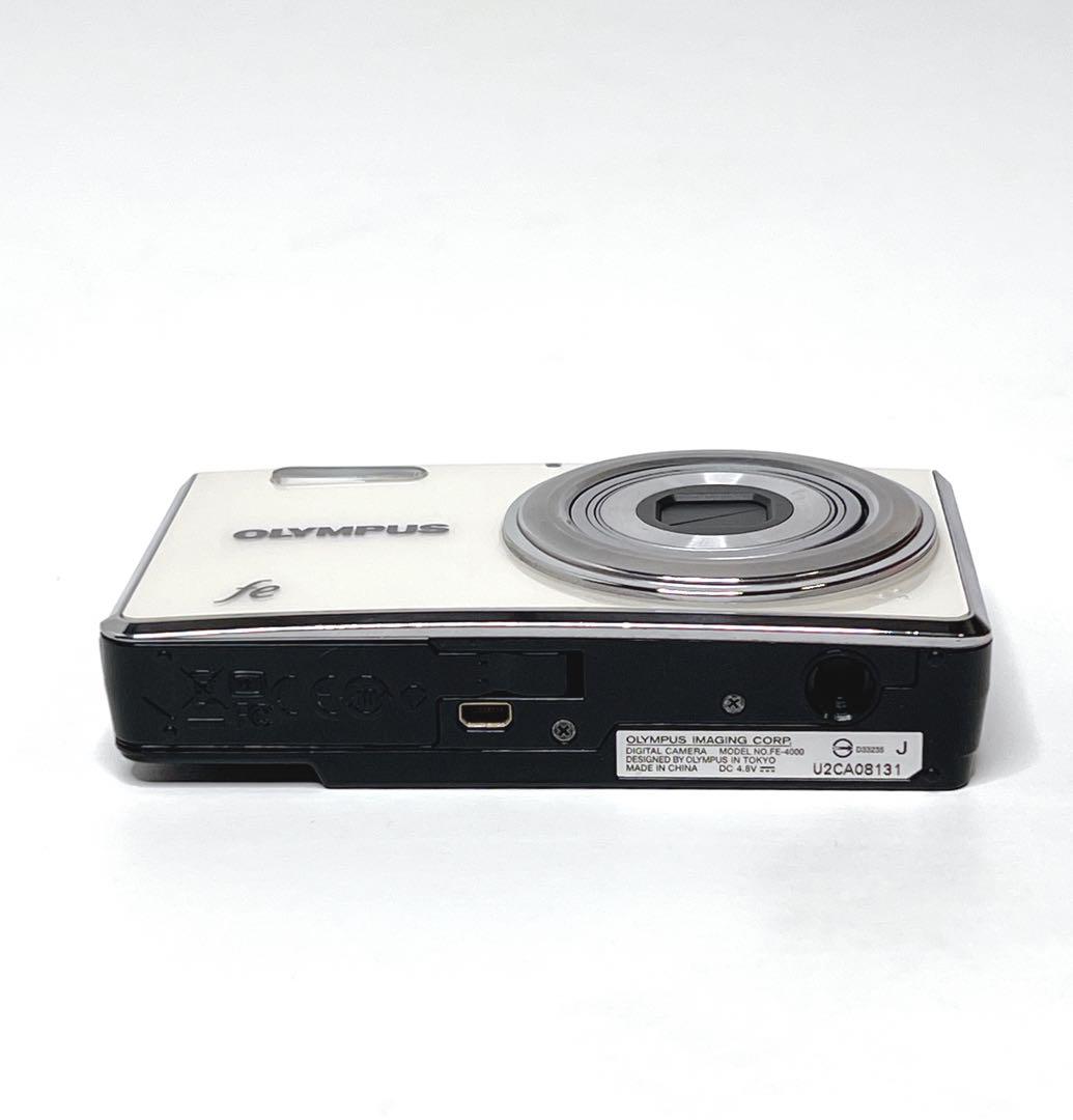 【良品・動作品】 OLYMPUS FE-4000 ホワイト　コンデジ