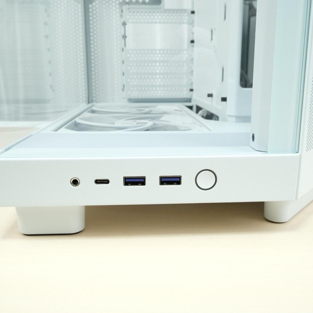 NZXT H6 Flow White ARGB ファン9個付き