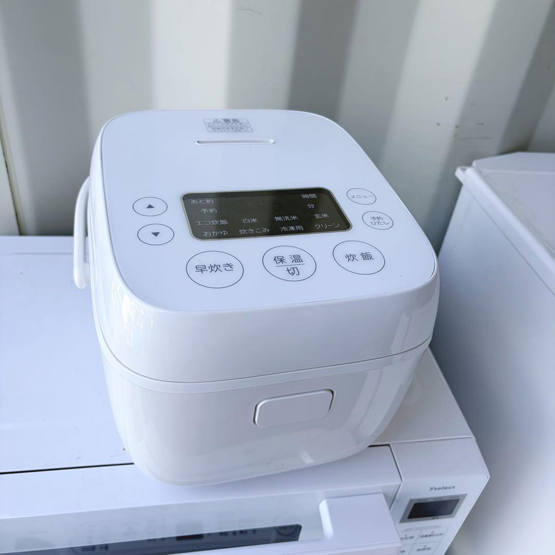 取付無料！高性能おしゃれホワイト冷蔵庫6kg洗濯機フラット電子レンジ炊飯器セット