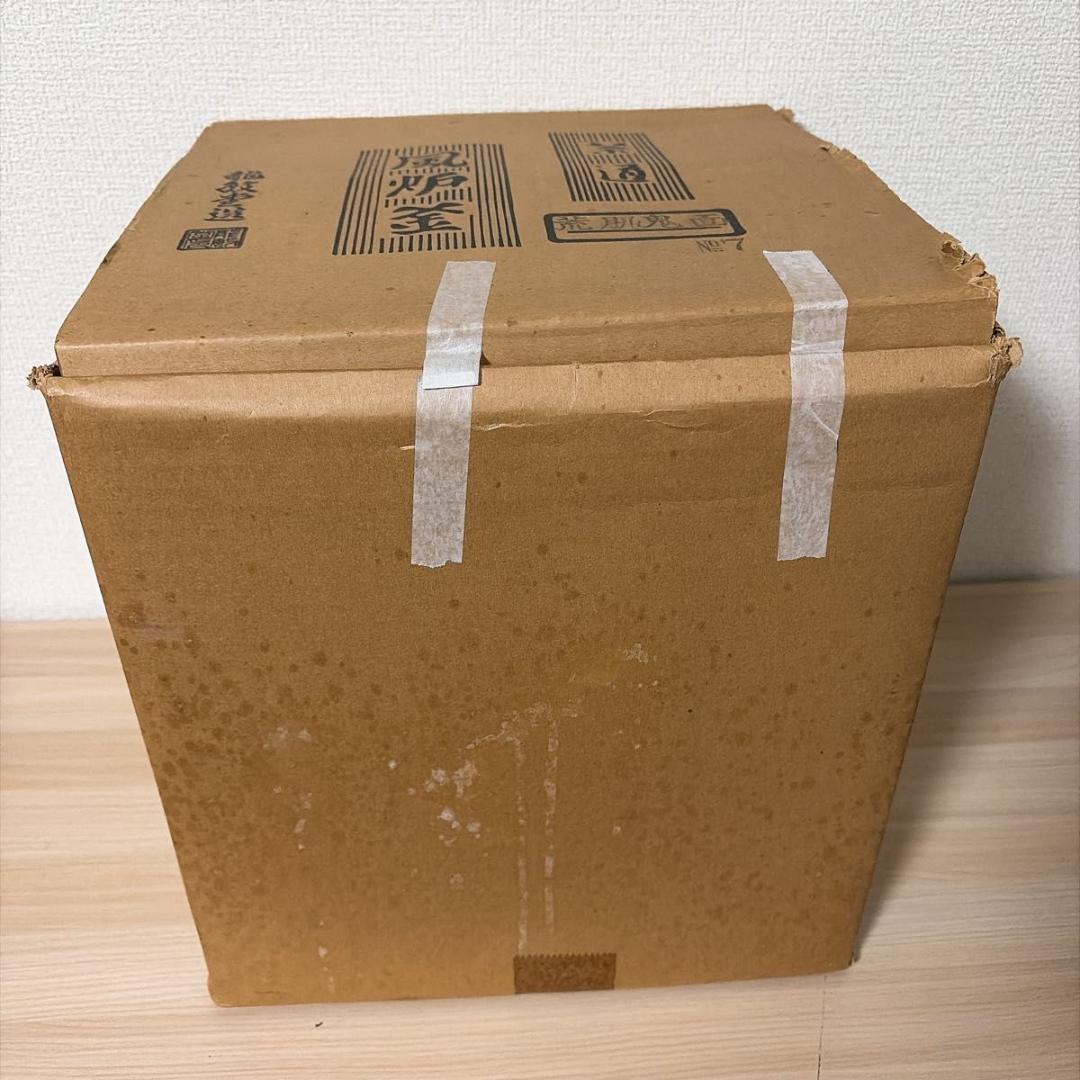 【龍敏堂造】風炉釜 荒肌鬼面 No.7 電熱器一体型 茶道具 敷板・元箱付