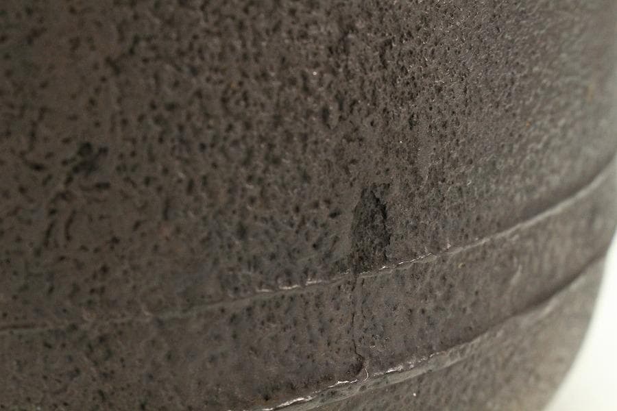 茶道具 角谷莎村 釜 共箱 本物保証(K-YC597)