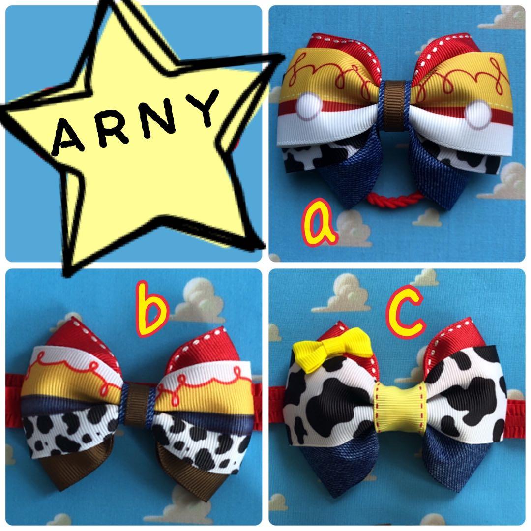 ハンドメイド リボン ヘアゴム