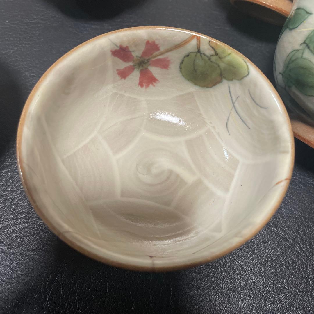 清水焼 湯のみ 茶碗 花 揃え 5客 セット 来客用　1客割あり