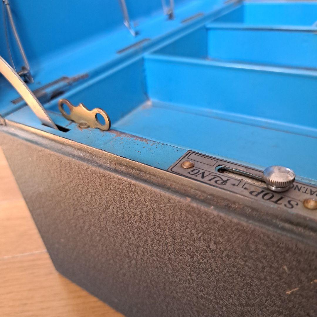 レトロ・アンティーク手提げ金庫 YAMATO CASH BOX 　カギ付き