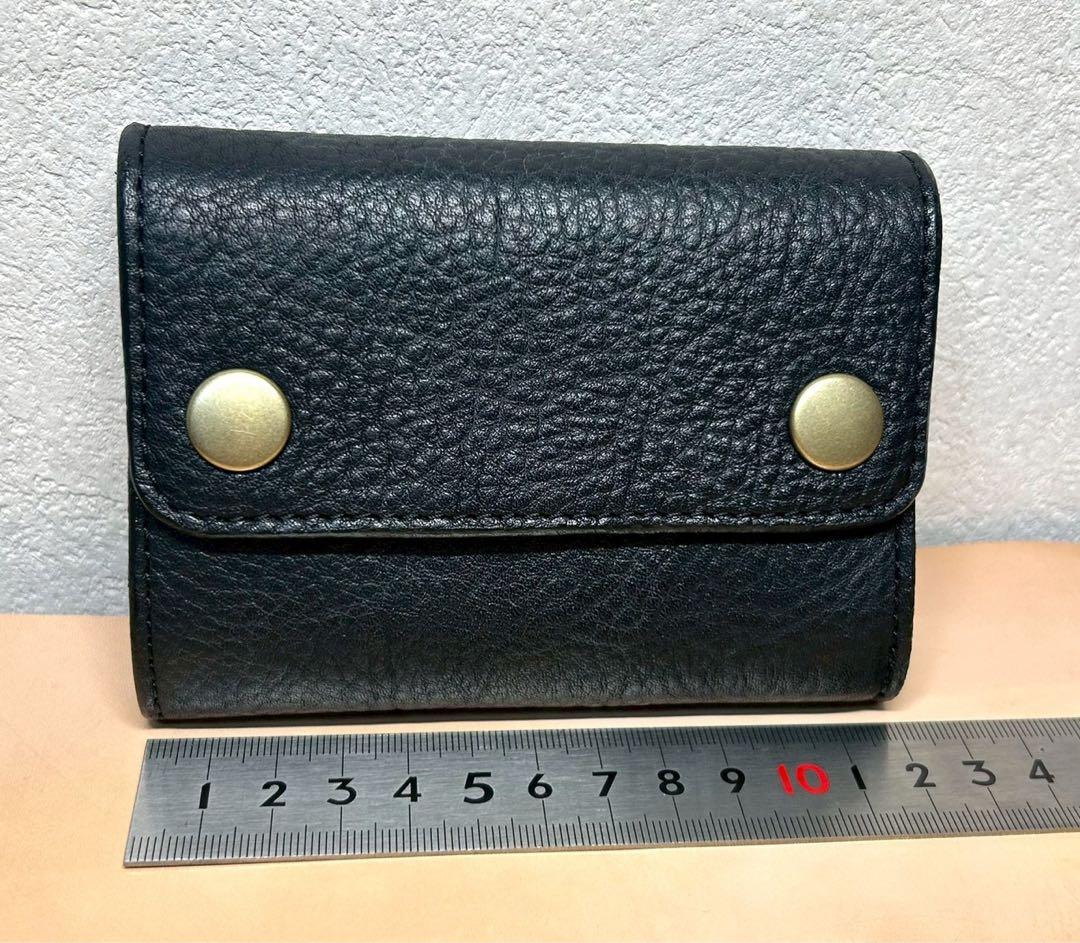 トラッカーウォレット　三つ折り財布　牛革　ショートトラッカーウォレット