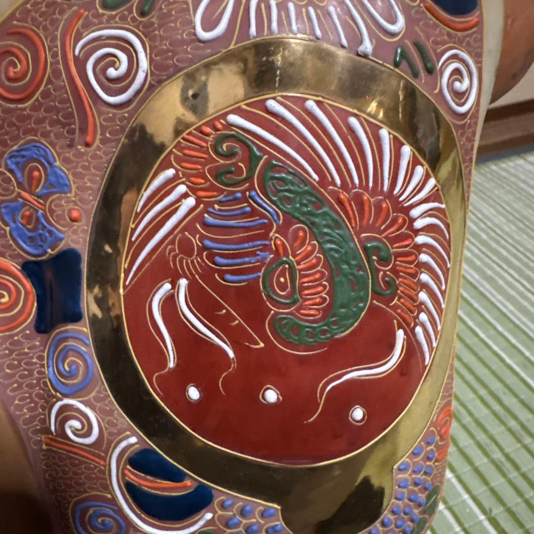 九谷焼　布袋様　七福神　置物　焼き物　骨董品　工芸品　神様　昭和　38cm