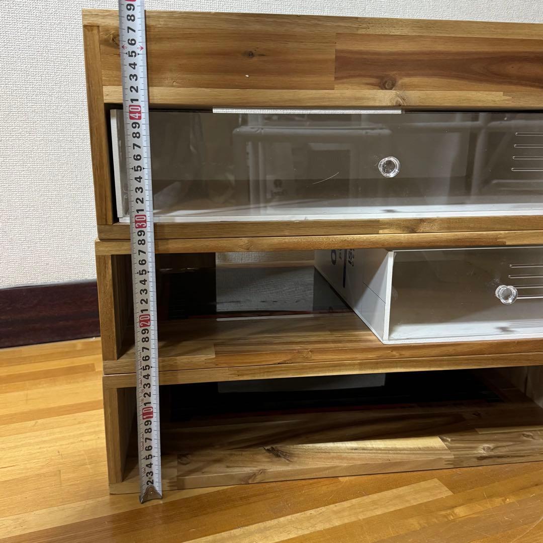 爬虫類 木製ケージ 温度計付 自作
