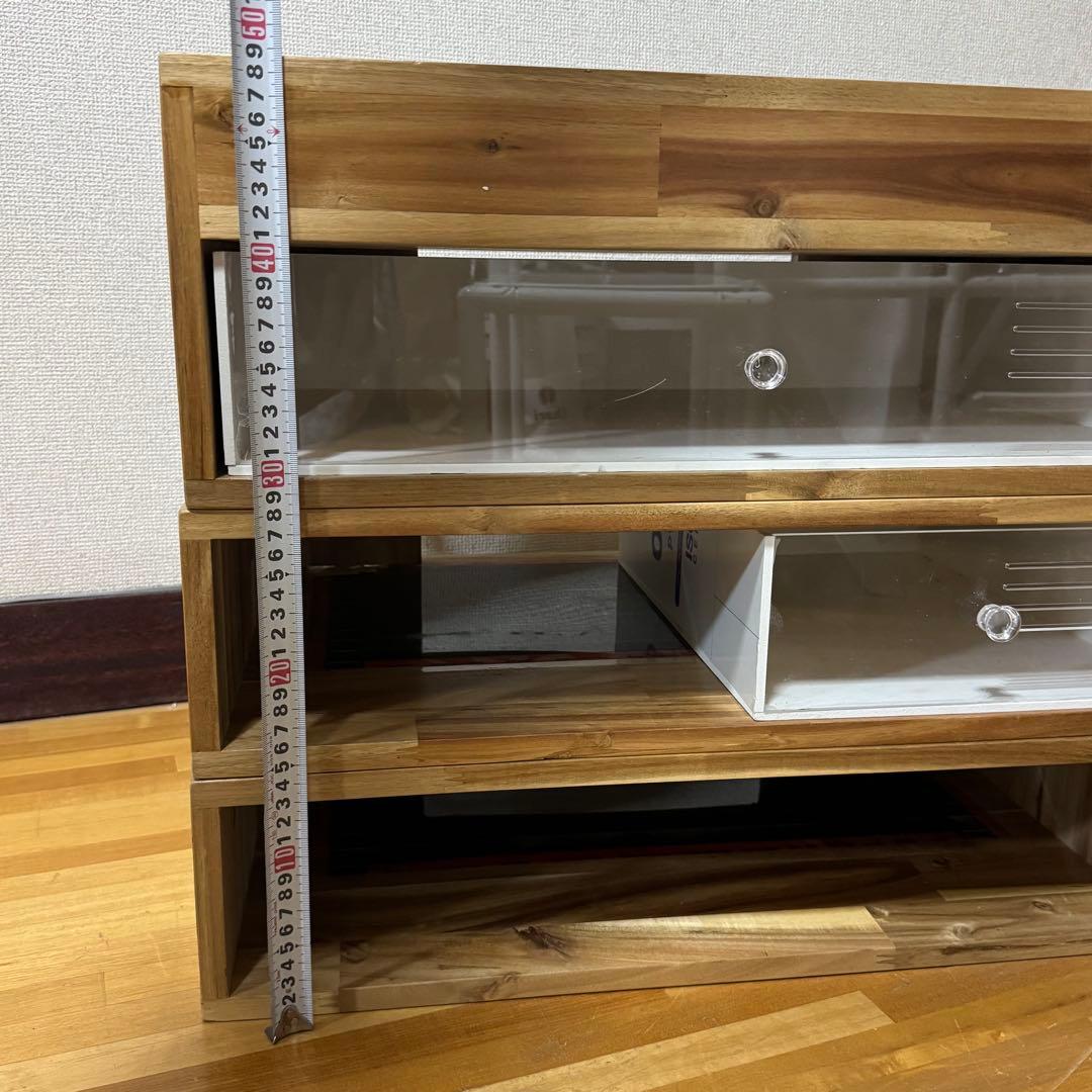 爬虫類 木製ケージ 温度計付 自作