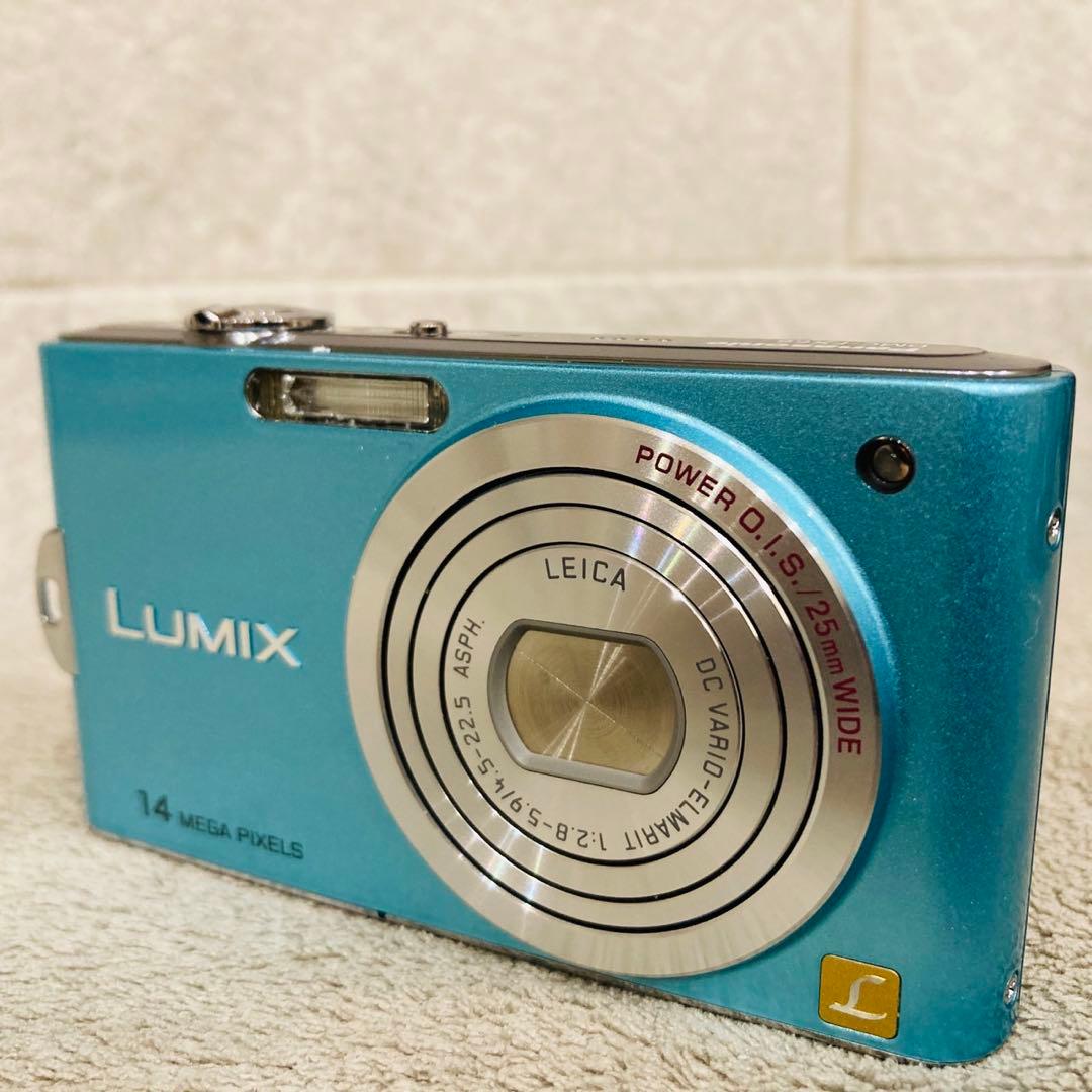 綺麗品　Panasonic LUMIX DMC-FX66 ブルー　付属品多SD付