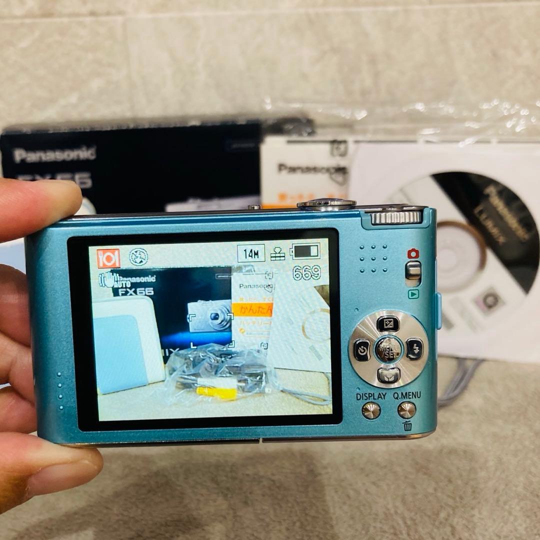 綺麗品　Panasonic LUMIX DMC-FX66 ブルー　付属品多SD付