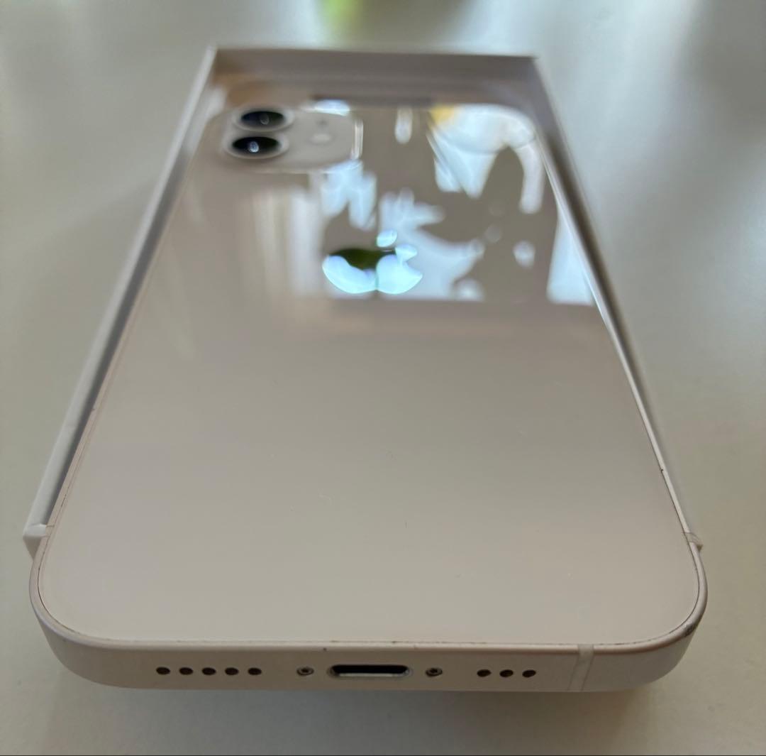 iPhone 12￼ 128GB ホワイトSIMフリー　初期化済み