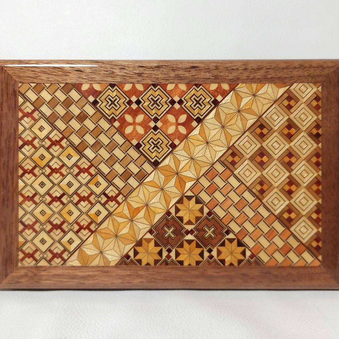 ◆新品 寄木細工 宝石箱 オルゴール いい日旅立ち 元箱有り
