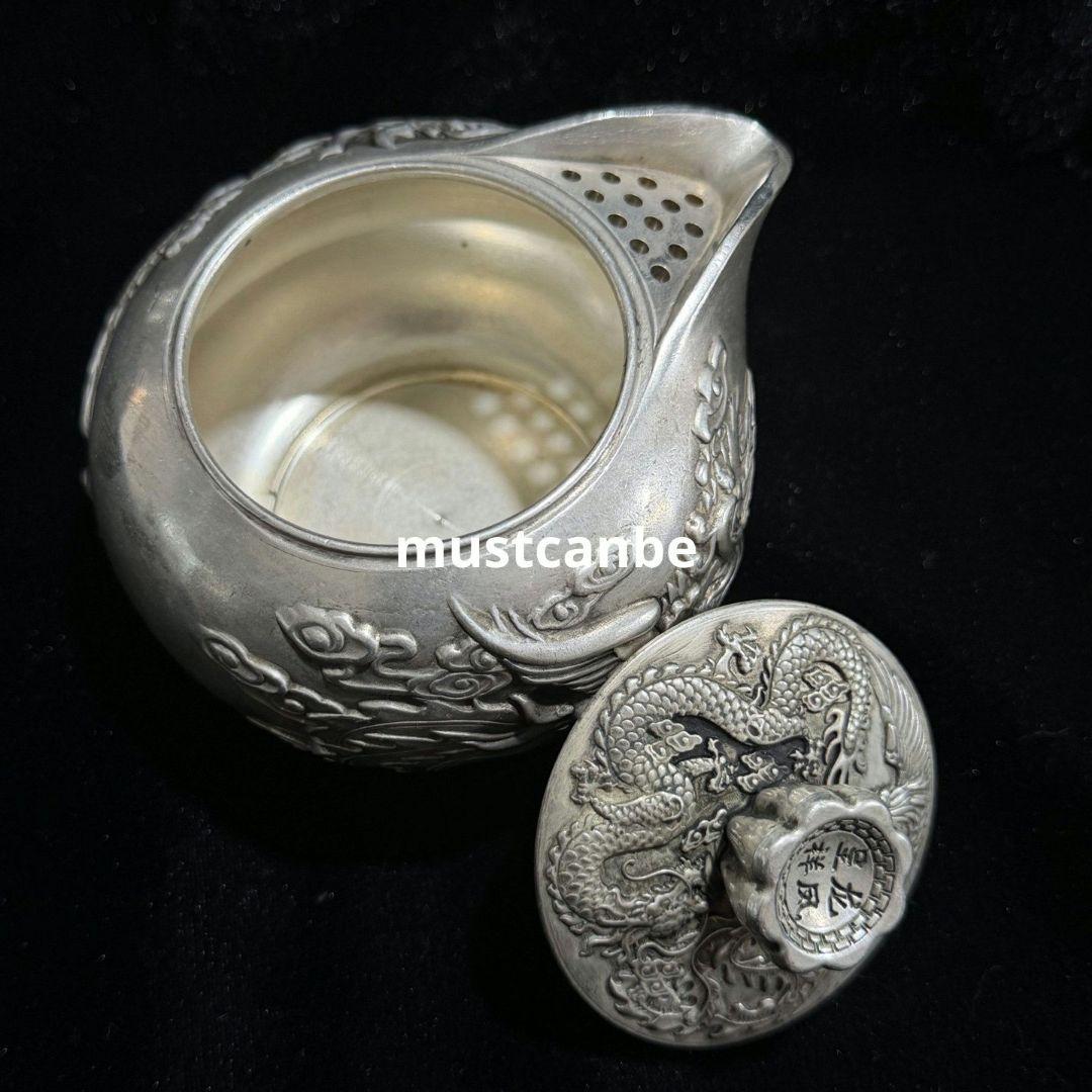 銅器 茶壺 青竜壺 茶道具 煎茶器 装飾品 工芸品 置物