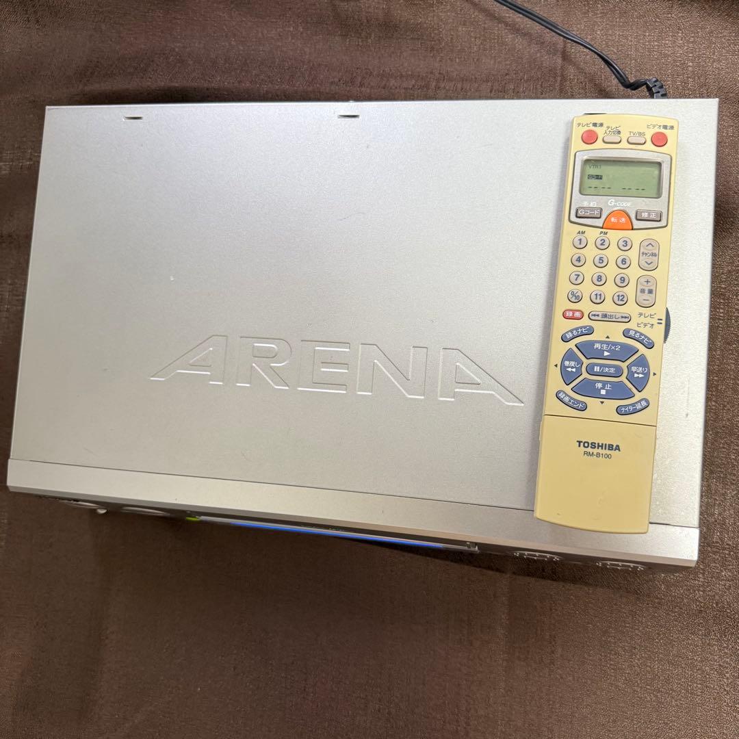 【正常動作品】 東芝ARENA　VHSビデオデッキ　Ａ−Ｂ100　リモコン付