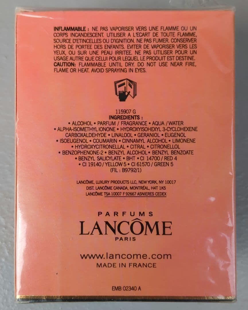 LANCOME Trésor Eau de Parfum 100ml