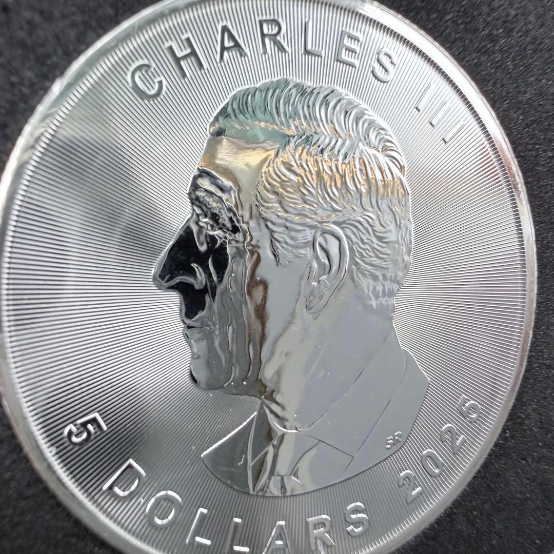 メイプルリーフ 銀貨 カラー ステンドグラスグリフォン 1オンス 1oz