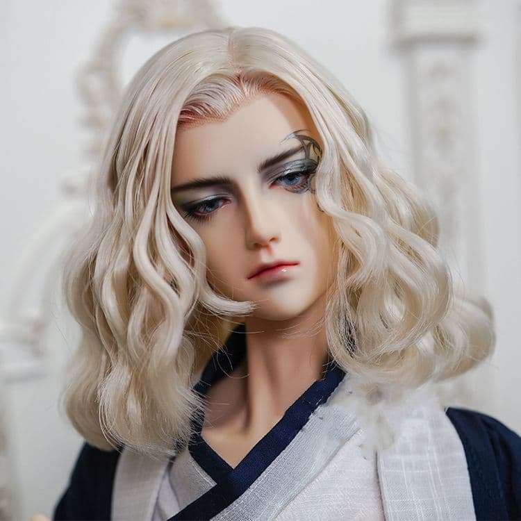 WY158 BJD 1/3 人形 ドール ウィッグ カツラ 耐熱 ハンドメイド