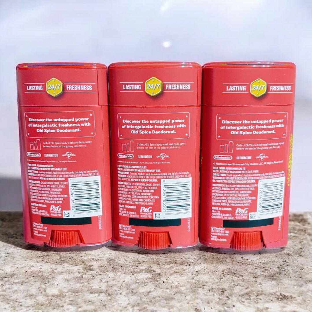 【新品】Old Spice × スーパーマリオギャラクシー85g×3本セット 白