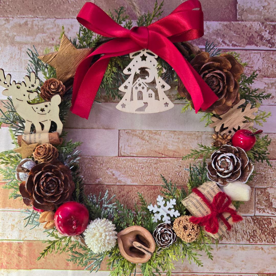クリスマスリース❁⃘*.゜ 25cm×25cm Xmas