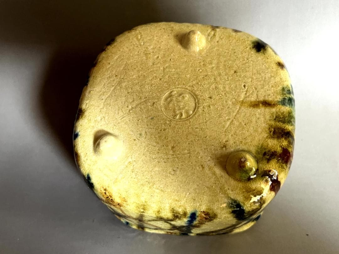 火入れ■和楽 幾何学模様 線文 火器 灰器 お茶道具 古美術 時代物 骨董品■