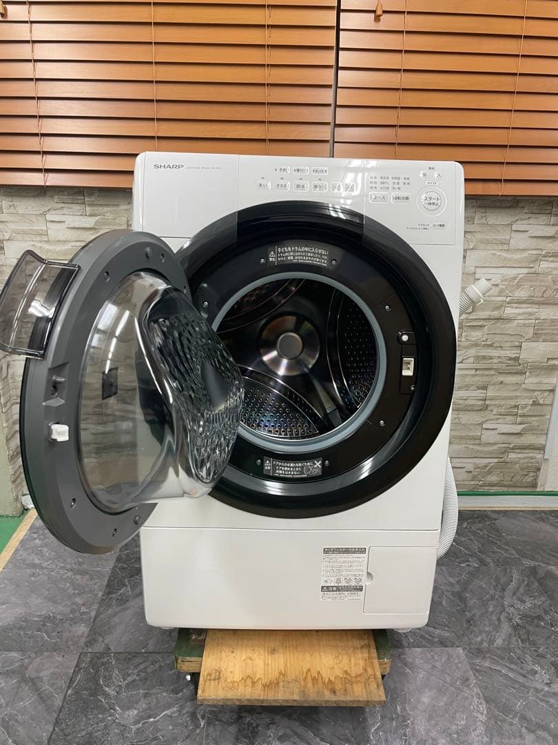シャープ　ドラム式電気洗濯乾燥機　ES-S7H-WL