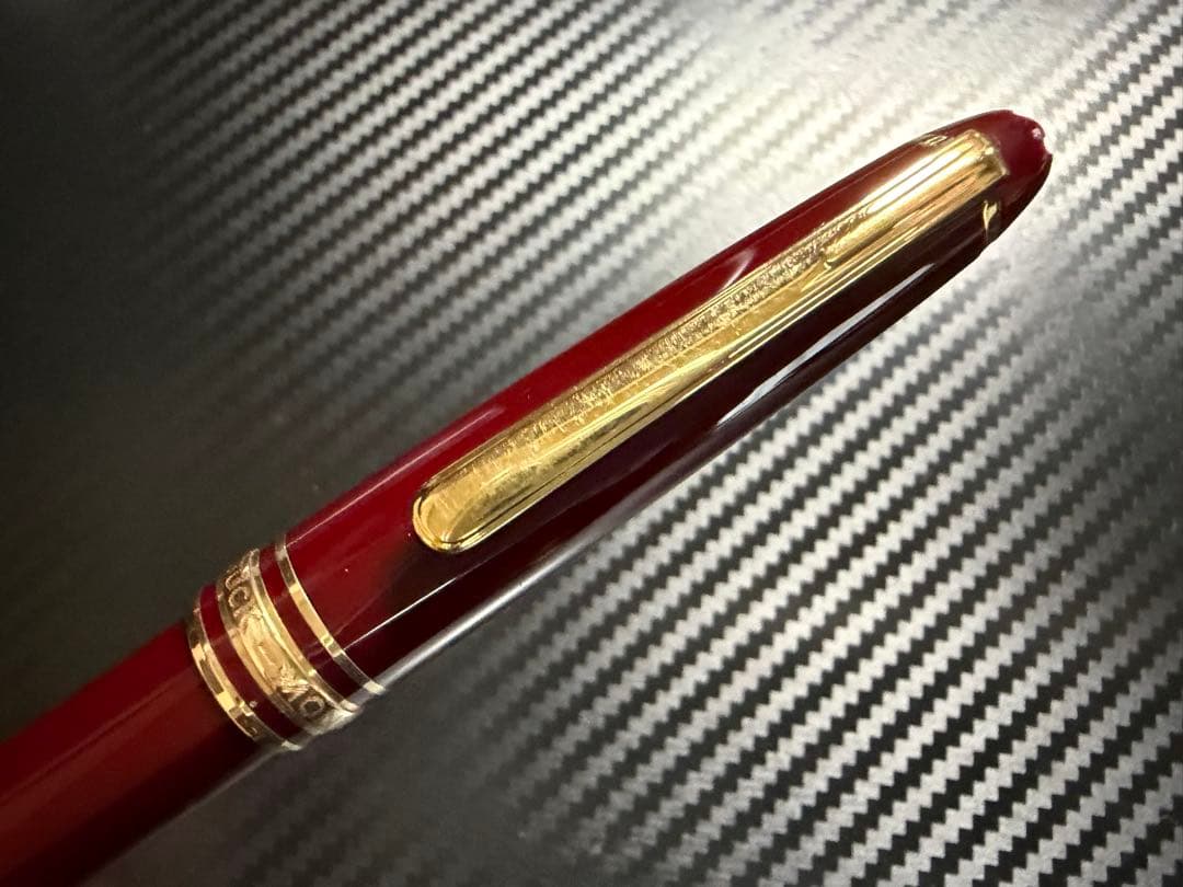 極美品 エボナイト芯 モンブラン 144 ボルドー 全金 EF 極細字 万年筆