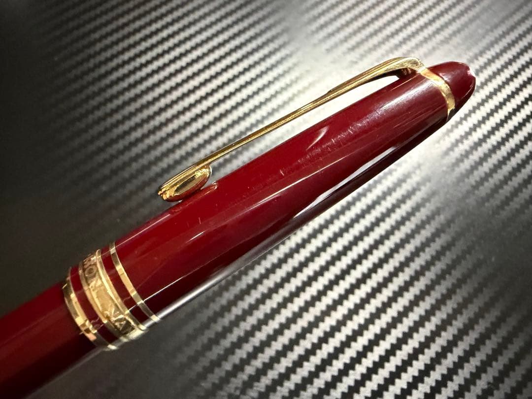 極美品 エボナイト芯 モンブラン 144 ボルドー 全金 EF 極細字 万年筆