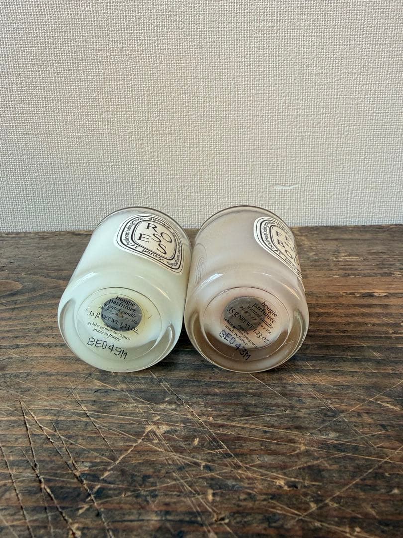 ROSES & FEU DE BOIS アロマキャンドル2個セット　35g