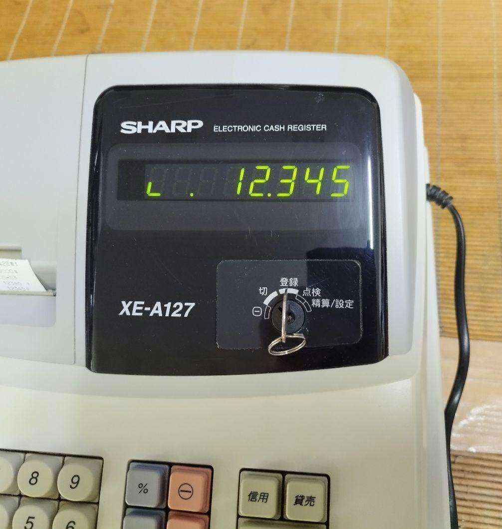 シャープレジスター　XE-A127　簡単便利特殊　送料込　1270328
